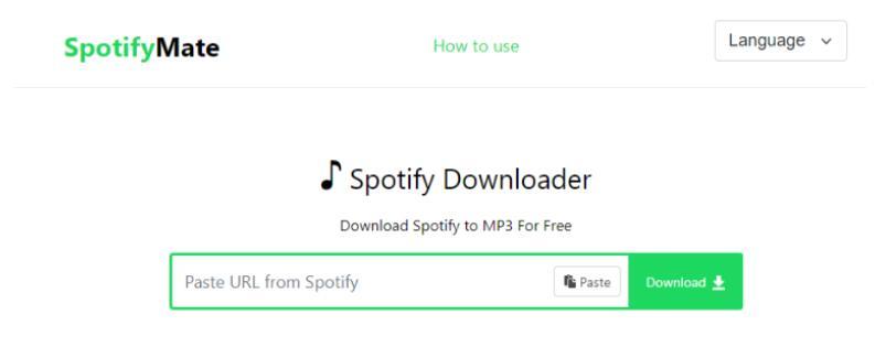 SpotifyMate Online Spotify Converter Free